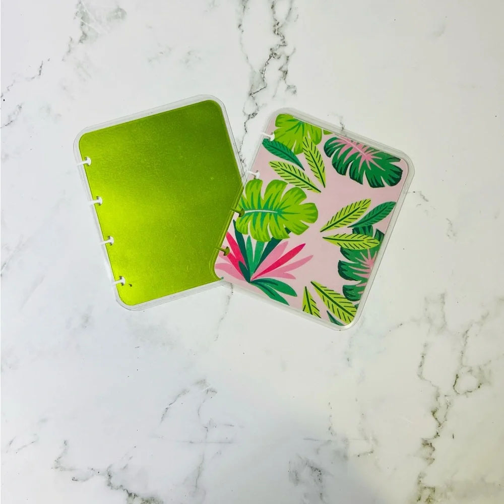 Planner micro size 12 months tropical plants with stickers